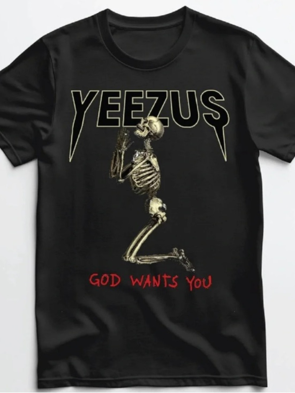 Kanye West Yeezus “God Wants You” T shirt New Rap Hip Hop Promo Merch